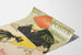 Poster vintage calendario 1897 con artista e gatto