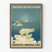 Poster vintage Crociere nei Paesi del Nord Hamburg-Amerika Linie
