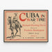 Poster decorativo Cuba in tempo di guerra di Frederic Remington — quadro incorniciato alla parete