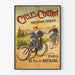 Poster Vintage Cycles Coutrot Fabbricazione Francese Parigi