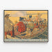 Poster vintage La nave fortunata di Zurigo per la decorazione murale — quadro incorniciato alla parete