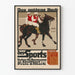 Poster vintage Das Goldene Buch des Sports con cavalieri a cavallo