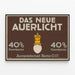 Poster Vintage Das Neue Auerlicht - Risparmio di Gas 40% — quadro incorniciato alla parete