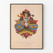 Poster vintage Blason des Lithographes et Imprimeurs sur Pierre