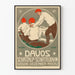 Poster vintage Davos Schatzalp Schlittelbahn inverno