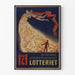 Poster vintage Lotteriet - Guadagni tra cielo e terra
