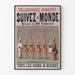 Poster vintage DélaSsements Comici Seguite il Mondo Rivista in 20 Scene