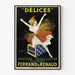 Poster vintage Delizie di noodles a conchiglia con uova Ferrand & Renaud