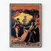 Poster vintage 1889 Esposizione Universale di Parigi - Spettacolo Mistero di Delprade