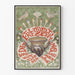 Poster vintage creativo per esposizione artistica