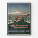 Poster vintage Den Norske Amerikalinje - Norwegian America Line