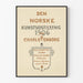 Poster d'esposizione artistica norvegese vintage 1906 Charlottenborg