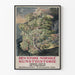Poster Vintage Den Store Norske Kunsthistorie con Illustrazione di Albero