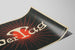 Poster murale vintage design Der Tag noir et rouge — vista dell’opera