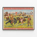 Poster vintage Barnum & Bailey Wild West Show — quadro incorniciato alla parete