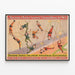Poster vintage dello spettacolo di trapezio Barnum & Bailey — quadro incorniciato alla parete