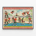 Poster vintage Barnum & Bailey - Compagnia di acrobati in kilt — quadro incorniciato alla parete