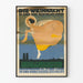 Poster vintage natalizio artistico e poetico