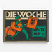 Poster vintage del giornale illustrato 'Die Woche' moderno 1914 — quadro incorniciato alla parete