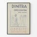Poster vintage Dinitra trattamento obesità e artrosi