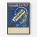 Poster vintage Disminé Favrot per capsule e granulati di Buchu