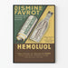 Poster pubblicitario vintage Dis mine Favrot e Hemoluol