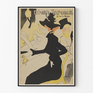 Poster vintage Divan Japonais decorazione murale elegante