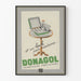 Poster pubblicitario vintage Donagol iniezioni femminili