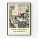 Poster vintage decorazione murale consiglio militare