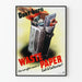 Poster vintage Non gettare la carta usata Guerra