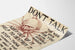 Poster vintage guerra - Non parlare, gli spie ascoltano