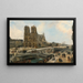 Vista di Parigi con Notre-Dame - Édouard-Jacques Dufeu — quadro incorniciato alla parete