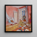 Madame Hessel nella camera rosa aux Clayes - Édouard Vuillard — quadro incorniciato alla parete