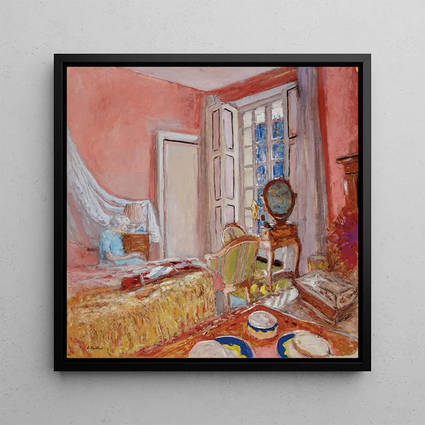 Quadro Madame Hessel nella camera rosa aux Clayes - Édouard Vuillard | Stampa d'arte