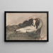 Copia di Giovane Donna Distesa in Abito Spagnolo - Édouard Manet — quadro incorniciato alla parete