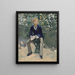 George Moore nel giardino degli artisti - Édouard Manet — quadro incorniciato alla parete