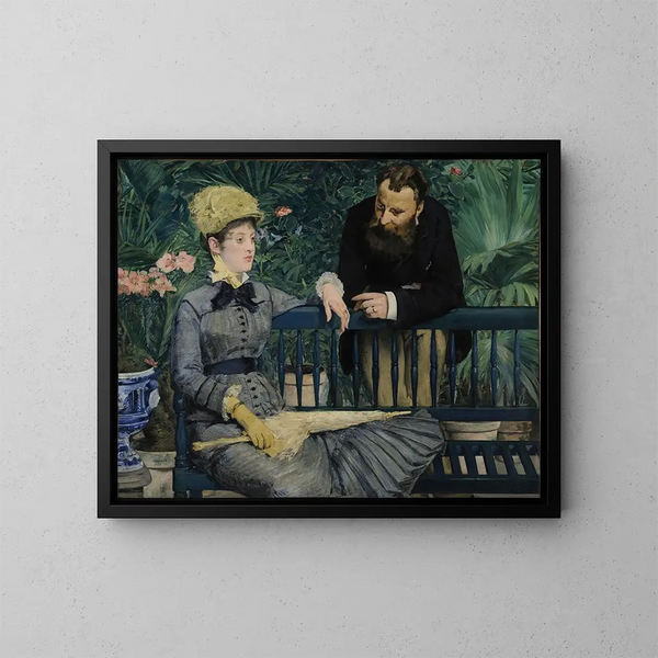 Nel conservatorio - Édouard Manet — quadro incorniciato alla parete