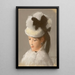 Giovane donna con cappello bianco - Édouard Manet — quadro incorniciato alla parete