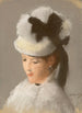 Giovane donna con cappello bianco - Édouard Manet — vista dell’opera