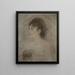 Giovane donna con scollatura - Édouard Manet — quadro incorniciato alla parete