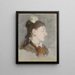 Giovane donna con colletto rotto di profilo - Édouard Manet — quadro incorniciato alla parete