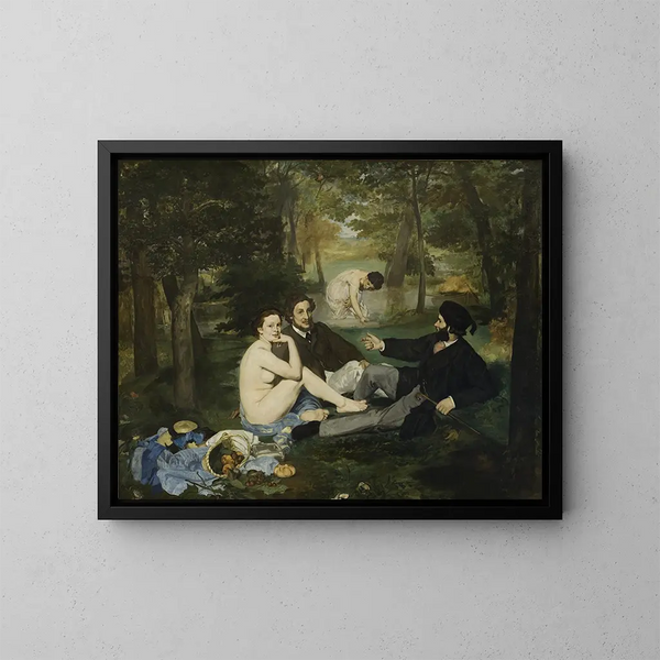 Pranzo sull'erba - Édouard Manet — quadro incorniciato alla parete