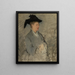 Madame Édouard Manet, Suzanne Leenhoff 1829-1906 - Édouard Manet — quadro incorniciato alla parete