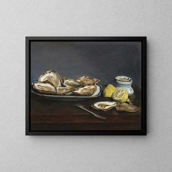 Ostriche - Édouard Manet — quadro incorniciato alla parete