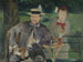 Ritratto di Dernest Hosched e sua figlia Marthe - Édouard Manet — vista dell’opera