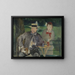 Ritratto di Dernest Hosched e sua figlia Marthe - Édouard Manet — quadro incorniciato alla parete