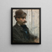 Ritratto di Alphonse Maureau - Édouard Manet — quadro incorniciato alla parete