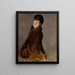 Ritratto di Isabelle Lemonnier con manica - Édouard Manet — quadro incorniciato alla parete