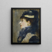 Ritratto di una dama - Édouard Manet — quadro incorniciato alla parete