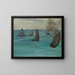 Vista mare in tempo calmo - Édouard Manet — quadro incorniciato alla parete